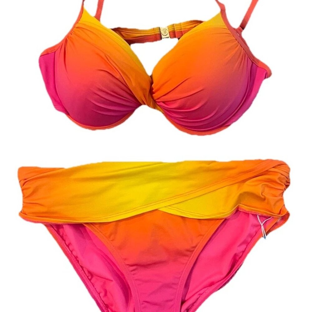 Bleu Rod Beattie Pink and Orange Bikini